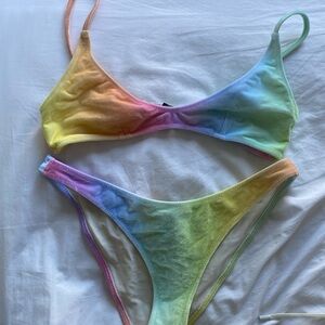triangl maia rainbow bikini